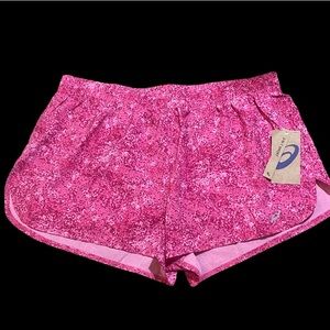 NWT, Asics 2-in-1 running shorts